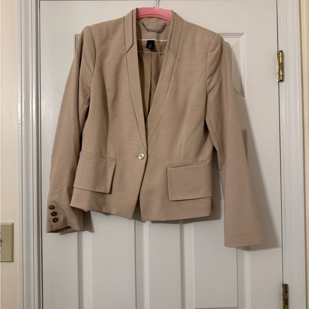 White House Black Market Beige Blazer